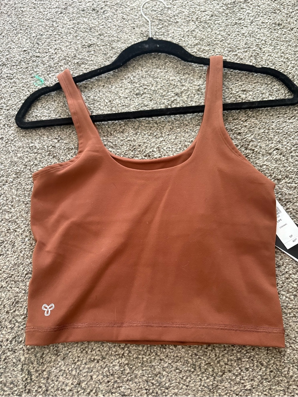 TNA Chocolate Brown Scoop Neck Tank
